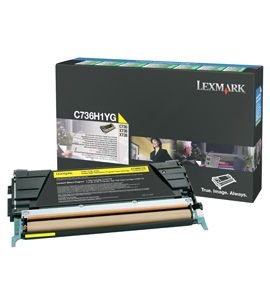 C736, X736, X738 Yellow High Yield Return Programme Toner Cartridge (10K)