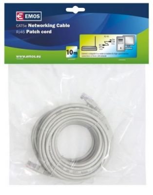 Emos koaxiální kabel S9126 Patch kabel Utp 5E, 10m