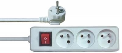 Emos Prodlužovací kabel s vypínačem – 3 zásuvky, 7m, bílý