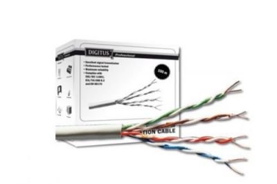 Digitus UTP kabel drát AWG24, měď, Cat.5e, box 100m, PVC