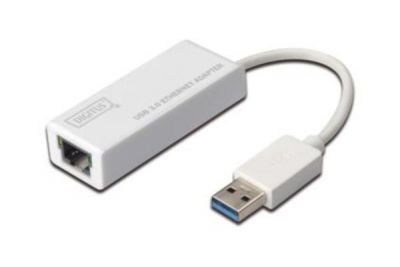 Digitus USB 3.0 adaptér na Gigabit Ethernet , 1x RJ45, USB-A, 10/100/1000Mbps, USB 3.0 XP, Vista, 7,