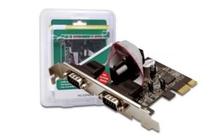 Digitus Adaptér PCI Express x1 2xseriový port, +low profile