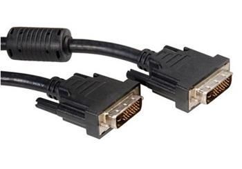 DVI kabel, DVI-D dual link, M-M, s ferity, 15m