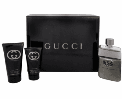 Gucci Guilty Pour Homme - toaletní voda s rozprašovačem 90 ml + balzám po holení 75 ml + sprchový gel 50 ml