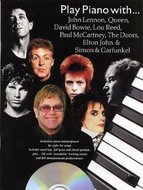 Play Piano With...John Lennon, Queen, David Bowie, Lou Reed, Paul McCartney, The Doors, Elton John And Simon And Garfunkel (noty, akordy, texty, klavír, kytara, zpěv) (+doprovodné CD)
