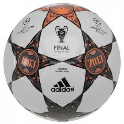 Adidas UEFA Champions League Capitano Glider Football, Wht/Blk/Warning