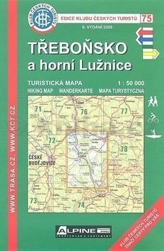 KČT 75 Třeboňsko a Horní Lužnice 1:50 000 turistická mapa