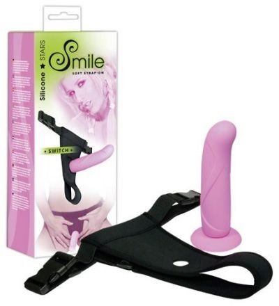 Sweet Smile Switch - pripínacie dildo ružové