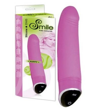 Sweet Smile Happy - vibrátor ružový (22 cm)