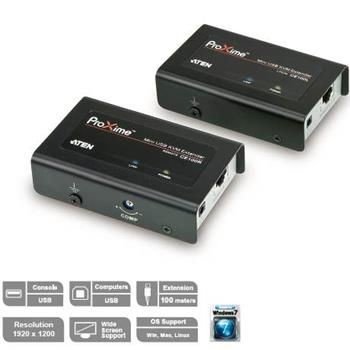 Aten CE-100 Extender PC-konzole na 100m USB až 1920x1200 bodů / surge