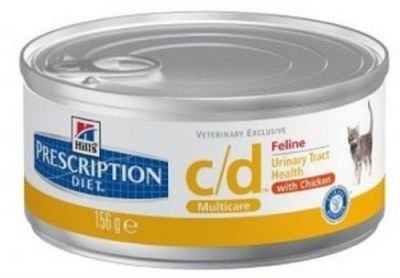 Hill's Prescription Diet c/d Multicare Urinary Care konzervy kuřecí - 6 x 156 g