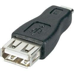 Adaptér USB 2.0, Micro-B/A, černý