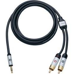 Připojovací kabel Oehlbach, jack zástr. 3.5 mm/cinch zástr., černý, 1,5 m