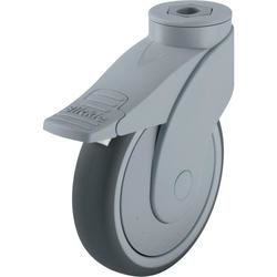 Plastové otočné kolečko Wave se závitem pro šroub, Ø 125 mm, Blickle 743103