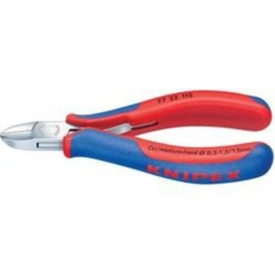Stranové štípací kleště Knipex 77 22 115, 115 mm, kulatá hlava bez fazety