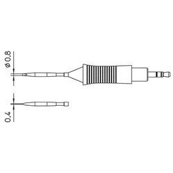 PÁJECÍ HROT RT9 DLÁTOVÝ 1,6 mm