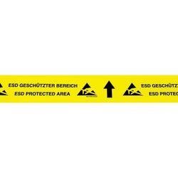 ESD značkovací páska na podlahu BJZ C-195 075, 15 m x 70 mm, žlutá