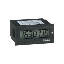 Počítadlo provozních hodin Bauser 3800.2.1.0.1.2, 12 - 24 VDC, 45 x 22 mm, IP65