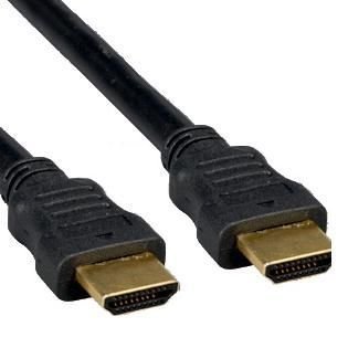 Kabel C-TECH HDMI-HDMI 1m, 1.4, M/M stíněný, zlacené kontakty, černý