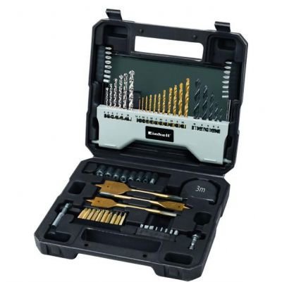 Vrtáky a dláta Einhell sada 70-ti dílná v kufru Grey