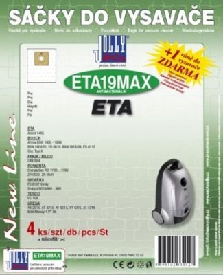 Filtr Jolly MAX ETA 19 (4ks) do vysav. Eta, Rowenta