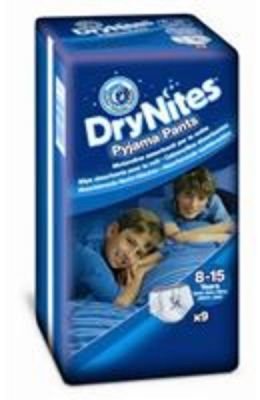 HUGGIES® DryNites Kalhotky plenkové jednorázové pro kluka 8-15 let (27-57 kg) 9 ks