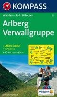 Kompass 33 Arlberg, Verwallgruppe 1:50 000 turistická mapa