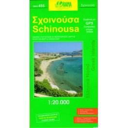 ORAMA 455 Schinousa 1:20 000 turistická mapa