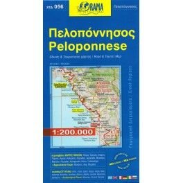ORAMA 056 Peloponnese/Peloponés 1:200 000 automapa