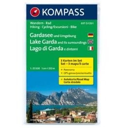 Kompass 697 Gardasee/Lago di Garda a okolí 1:35 000 turistická mapa