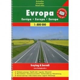 Freytag a Berndt Evropa 1:800 000 autoatlas