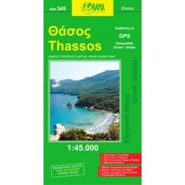 ORAMA 345 Thassos 1:45 000 turistická mapa