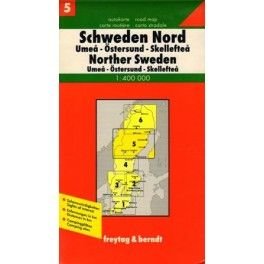 Freytag a Berndt Švédsko 5 - sever 1:400 000 automapa