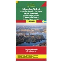 Freytag a Berndt Švédsko 3 - jihovýchod 1:250 000 automapa