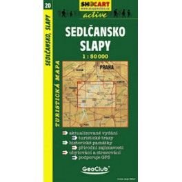SHOCart 20 Sedlčansko, Slapy 1:50 000 turistická mapa