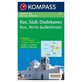 Kompass 252 Kos, Südl. Dodekanes 1:50 000 turistická mapa