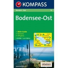 Kompass 1b Bodensee/Bodamské jezero východ 1:50 000 turistická mapa