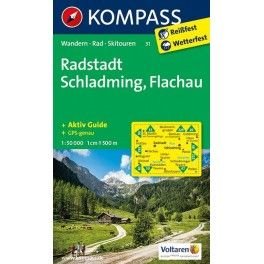 Kompass 31 Radstadt, Schladming, Flachau 1:50 000 turistická mapa