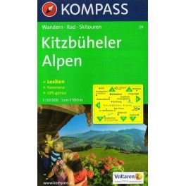 Kompass 29 Kitzbüheler Alpen 1:50 000 turistická mapa