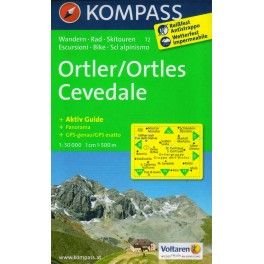 Kompass 72 Ortler/Ortles, Cevedale 1:50 000 turistická mapa