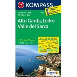 Kompass 096 Alto Garda, Ledro, Valle del Sarca 1:25 000 turistická mapa