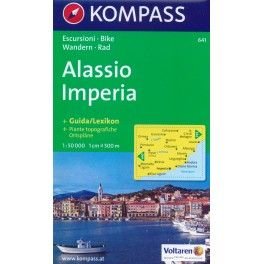 Kompass 641 Alassio, Imperia 1:50 000 turistická mapa