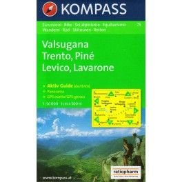 Kompass 75 Trento, Lévico, Lavarone 1:50 000 turistická mapa
