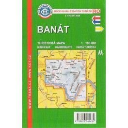 KČT Banát 1:100 000 turistická mapa