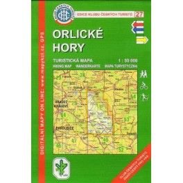 KČT 27 Orlické hory 1:50 000 turistická mapa