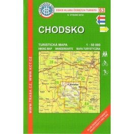 KČT 63 Chodsko 1:50 000 turistická mapa