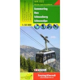 Freytag a Berndt WK 022 Semmering, Rax, Schneeberg, Schneealpe 1:50 000 turistická mapa