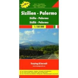 Freytag a Berndt Sicílie, Palermo 1:150 000 automapa