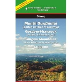 DIMAP Muntii Gurghiului sever a střed 1:60 000 turistická mapa