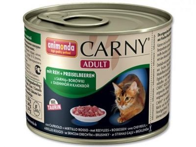 ANIMONDA cat konzerva CARNY hovězí/jelen/brusinky - 400g